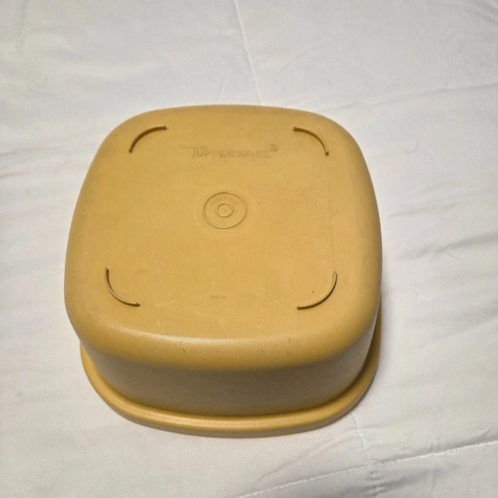 Vintage Tupperware Multi-Server Steamer 888 Harvest Gold 3 Piece Set 1970s Retro